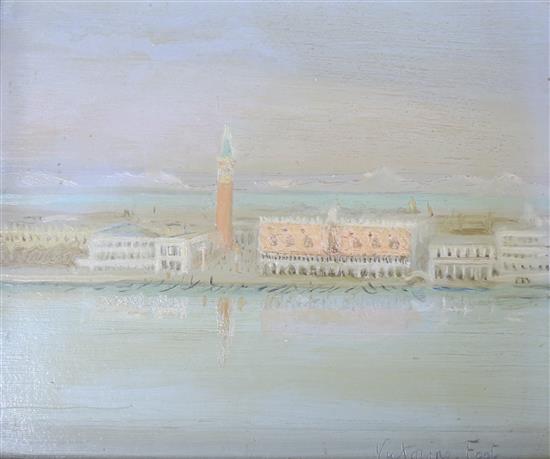 Victorine Foot (1920-2000) Doges Palace, Venice 6 x 7in.